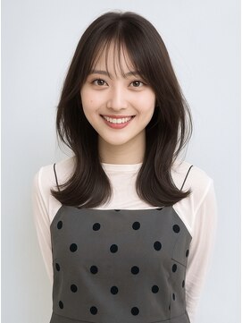 ゲイン(Gain) 艶カット×白髪ぼかし×艶ベージュ