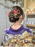 成人式ヘアセット×振袖着付けyu #お呼ばれヘア#ヘアセット#ヘア