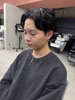 キャラハーフ 池袋東口店(KYARA HALF)&nbsp;センターパートの毛流れパーマ