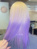 ゴリラビスケッツ(GORILLA BISCUITS)&nbsp;グラデーションパープル/ケアブリーチ/ダブルカラー