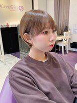 ハピネス 河原町店(Happiness)&nbsp;コンパクトショート　顔まわりカット　京都美容室　進詩織