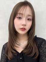 アッシュ 新杉田店(Ash)&nbsp;新杉田レイヤーカット韓国ダブルカラー顔周り前髪カットボブ