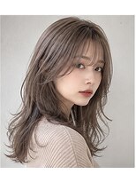 ヘアアンドメイク アース 入間店(HAIR&MAKE EARTH) グレーベージュ韓国レイヤー