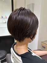 ルディー バイ ヘアーポケット(rudii by HAIR POCKET)&nbsp;丸みショート × 艶ブラウンカラー
