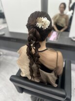 ロズクリア(Roz clear)&nbsp;結婚式ヘアで編みおろし
