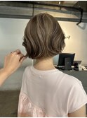 ローライトミックスカラー、フレンチボブ◎