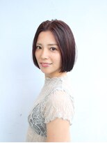 シーセブン(CCCCCCC) プラチナストレート × プラムカラー