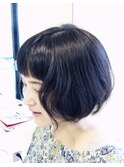 大人かわいい!小顔!ショートボブ!黒髪版!