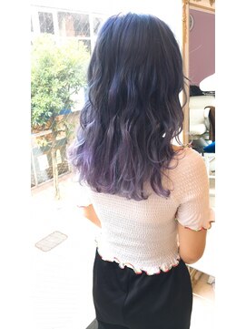 メルシー(Merci) 【Merci】ブルーシルバー+バイオレットメッシュ