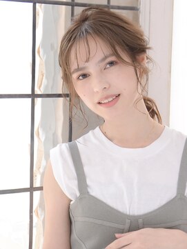 ロアー 葛西店(RAWR hair) 【RAWR】大人ゆるポニー_ロングヘアアンジ