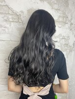 プライズ アイリス 池袋東口店(prize Iris)&nbsp;ブルーブラックオルチャンロングヘア10代20代