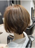 くびれショートボフ×フレミング&パールアッシュカラー
