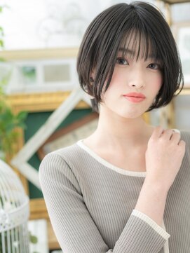 カバーヘア ブリス 志木南口駅前店(COVER HAIR bliss) バレイヤージュ前下がりショートマッシュa志木20代30代40代!