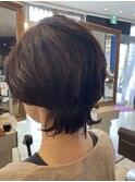 外ハネショートボブ
