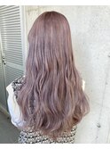 #ロング#ハイトーン#ラベンダーアッシュ#ブリーチ#10代#20代