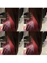 アルーシェ 新宿店(Alushe) インナーカラー  髪質改善  コーラルピンク