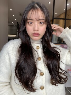 セシルヘアー JR尼崎店(Cecil hair) ゆるふわカール/ゆるロング/シースルーバング/韓国ヘア/艶カラー