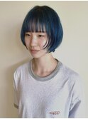 韓国アイドル風シアンブルージュ/ニュアンスカラー