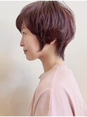 出来る女子パーマショートレイヤー/ニュアンスカラー