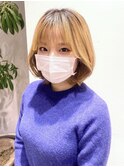 韓国タッセルボブ内巻き切りっぱなしエギョモリ顔まわりカット