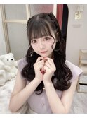 ☆アイドル前髪編み込みヘアアレンジ