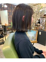 ルックアット(Look at)&nbsp;【Look at】外ハネボブ似合わせカット着物ヘアダークアッシュ