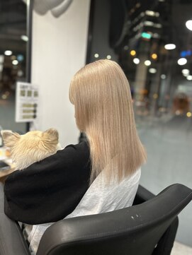 ラフ 難波店(LAFF) #黒髪#ボブルフ#ネビージュ#小顔#ワンレン