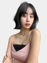 20代30代ナチュラルくびれボブ毛先パーマ艶感結べるボブ