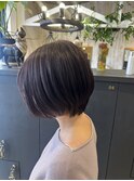 ショートボブ×イルミナカラー×ラベンダーアッシュ