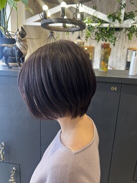 アンソル オブ リシェール(N'SOL of RICHAIR) ショートボブ×イルミナカラー×ラベンダーアッシュ