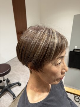 スナオ 大阪天満橋(Sunao) 白髪ぼかしハイライト×白髪染め【大阪天満橋】