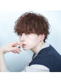 ダークアッシュ/韓国マッシュ/ニュアンスパーマ［池袋駅/men's］