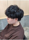 刈り上げマッシュ波巻きツイストスパイラルパーマ