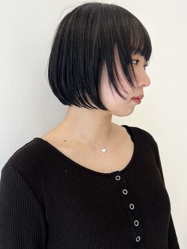 ココ 原宿(KOKO) ダークアッシュ似合わせカットミディアムレイヤーカットボブ