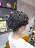 ツイストパーマツイストスパイラルメンズパーマ縦落ちツイスパ