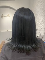 アマレット(Amaretto) 【外はね×ブルーブラック】