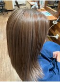 20代30代40代髪質改善カラーアッシュベージュ艶感ストレート
