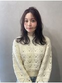 巻き髪鎖骨くらいロング