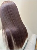 20代30代大人可愛い透明感ピンクブラウンケアブリーチ夏カラー