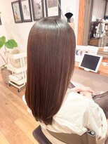 トモリヘアルーム (tomori Hair room)&nbsp;メテオカラーで極上ツヤ髪☆ サラサラ☆セミロングスタイル
