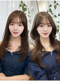 華やか韓国ロング×上品ワンカール/ヨシンモリ/似合わせ顔まわり
