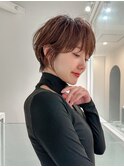 ショート/ハイライトカラー/白髪/白髪ぼかし/くびれヘア/大宮