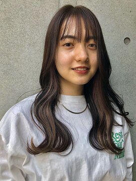 ココ 西葛西南口店(COコ) ロング前髪カットインナーカラーミルクティーベージュ西葛西