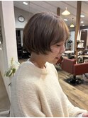 伸ばしかけショートボブ