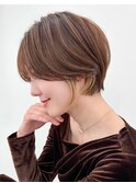 クールショート/顔周りカット/前髪白髪/20代30代40代50代/立川