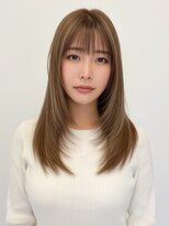 ルージュシー(RU10C) レイヤーカット/ハイライト/グレージュブラウン