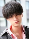 メンズラウンドマッシュ
