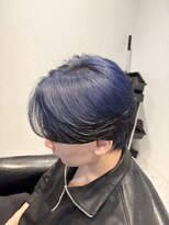 リード 渋谷店(REEED) 《メンズデザインカラー》ブルー×ブラック