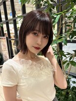 ジアン バイ ミルボン NU茶屋町+(GIEN by milbon)&nbsp;ボブ/切りっぱなしボブ/丸くならないボブ/大人ボブ/タッセルボブ