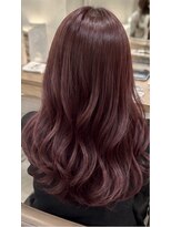 アッシュ 桜新町店(Ash)&nbsp;ボルドーパープル ＋ゆるウェーブ